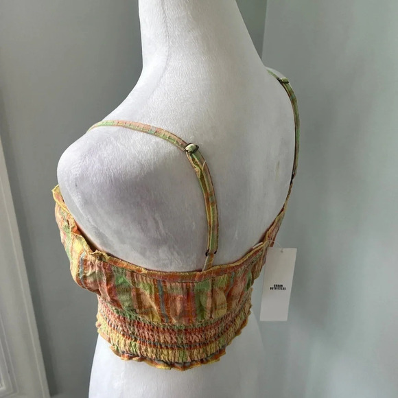 Urban Outfitters Billabong Sz S Rainbow Sherbet Paid Set Me Up Cami Crop Beach - Picture 14 of 16